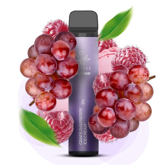 Elf Bar 1500 Ultra. Виноград Малина морозиво (Grape Raspberry Ice Cream)