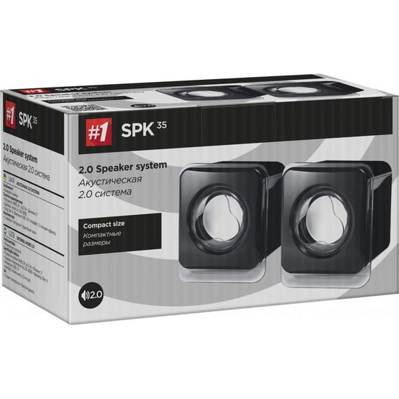 Акустика Defender #1 2.0 SPK 35 5W USB Black (65635) | Зображення 2