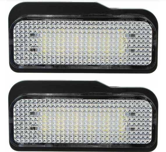 Mercedes R171 SLK (04-11) світлодіодні LED лампи підсвічування номерного знака 2 шт комплект, Мерседес 171 | Зображення 2