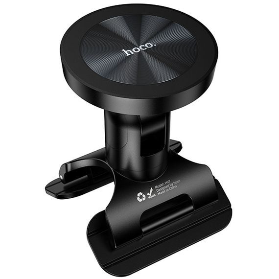 Автотримач Hoco H97 Eminent pull clip (center console) Black | Зображення 5