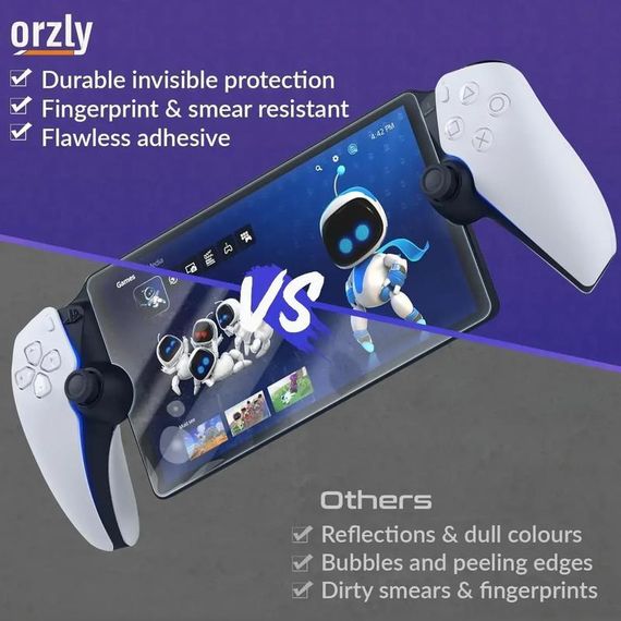 Захисне скло Orzly (3 шт.) для PlayStation Portal Remote Player, загартоване скло 9H | Зображення 2