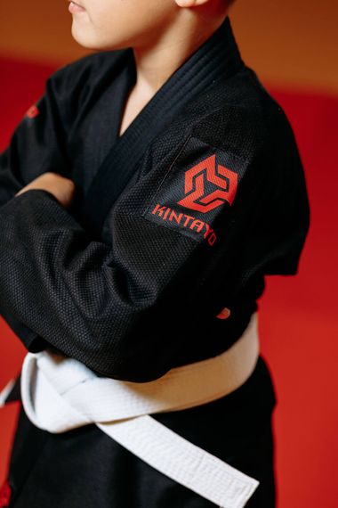 Кімоно для джиу - джитсу чорне, TM "Kintayo", 140 зріст, щільність 350 гр/м.кв. | Зображення 2