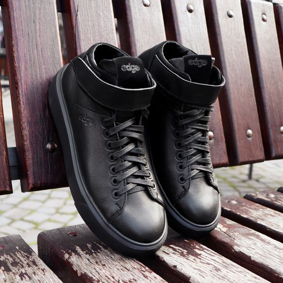 Зимние кожаные кеды Ed-Ge – покупай лучшее | Зображення 1