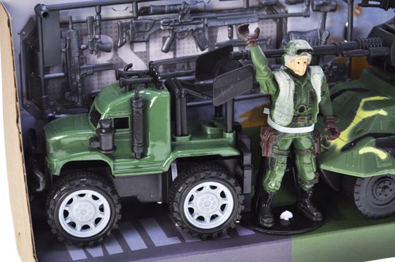 Машина 7-3 військова з набором, в коробці р.35,5x10x14 см YG Toys | Зображення 1
