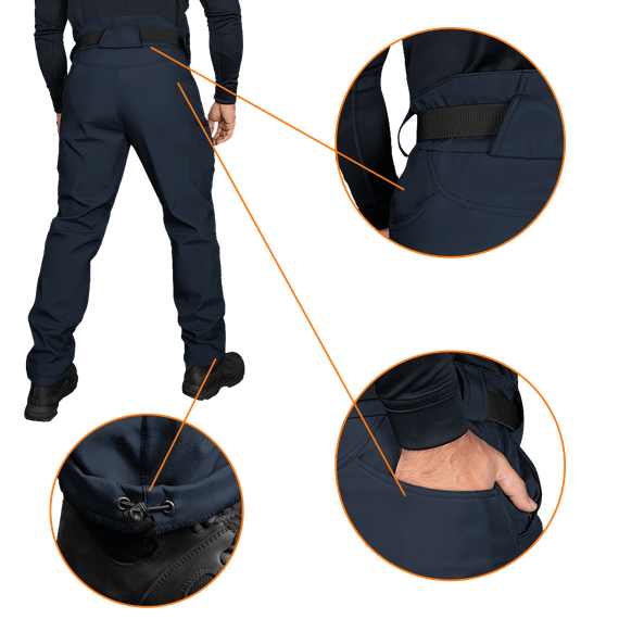 Штани SoftShell Vent Темно-Сині (7305), XXXXL | Зображення 5