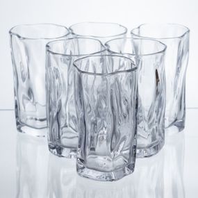 Набір склянок для напоїв Crinkle Glass 6 штук по 270 мл HP-17-62