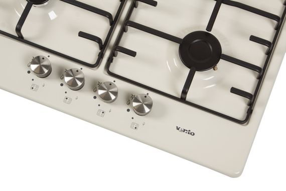 Газова поверхня VENTOLUX HG640-MA3 S (IVORY) бежева емаль | Зображення 3