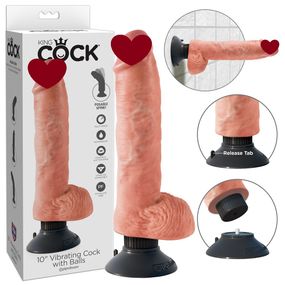 Вибратор с мошонкой на съёмной присоской sexstyle