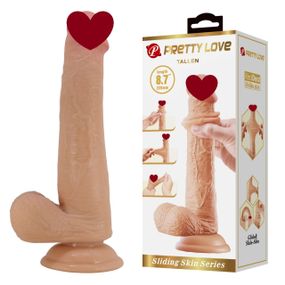 Фалоімітатор на присосці, з ефектом ковзної шкіри LyBaile - Tallen Sliding Skin 8.7”, BW-008117LP sexstyle