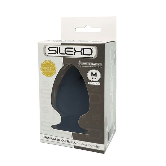 Анальна пробка SilexD (Model 1 size M) двошарова, силікон + Silexpan, діаметр 6,2 см | Зображення 2