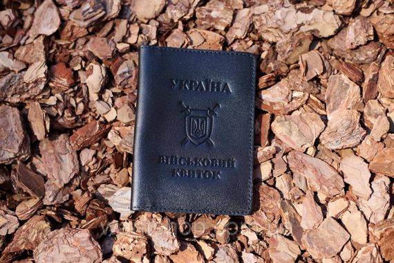 Набір шкіряних обкладинок для посвідчення офіцера, учасника бойових дій та військового квитка  42476 | Зображення 4