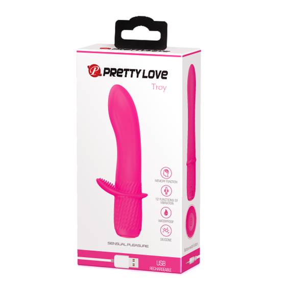 Вібратор PRETTY LOVE - TROY 12 FUNCTIONS USB PINK sexstyle | Зображення 7