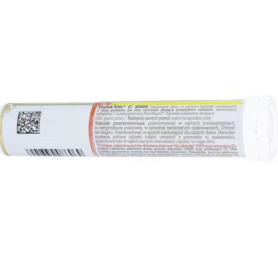 Витамин C для спорта Olimp Nutrition Gold-Vit C 2000 20 effervescent tabs Orange | Зображення 1