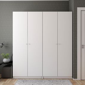 Комплект шкафов для одежды Doros Промо (2 шт.) 180х48х204 см Белый (DRS-011207)