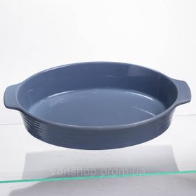 Форма для запекания овальная 36×22.5×7 (см) 2 литра Голубой S1288