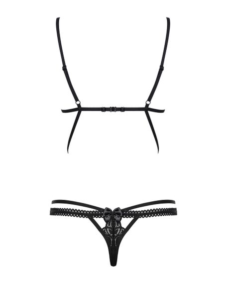 Боді Obsessive Wonderia Чорний S/M | Зображення 5