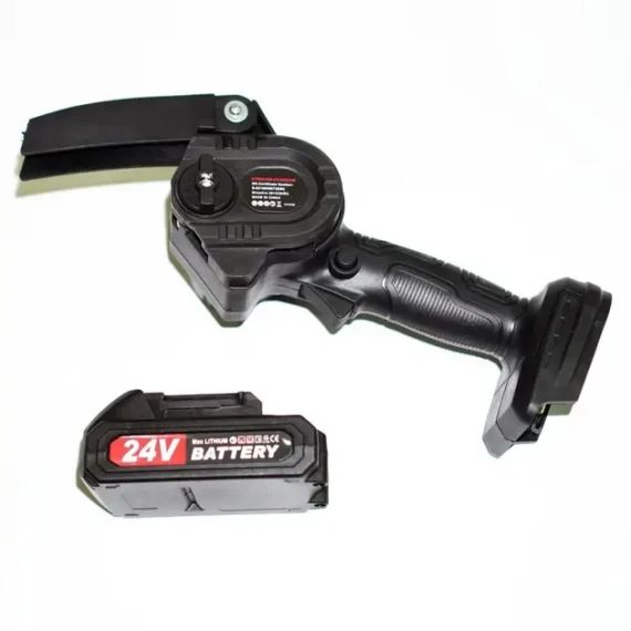 Аккумуляторная цепная мини-пила сучкорез для обрезки деревьев Mini Electric Chainsaw Black 1 АКБ | Зображення 3