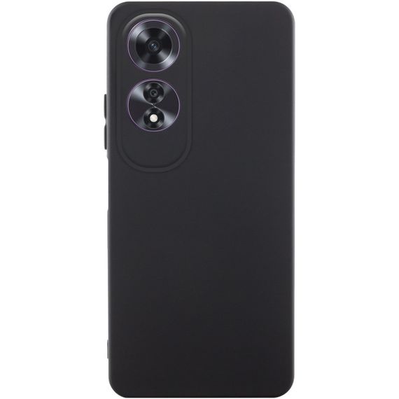 Чохол TPU GETMAN Liquid Silk Full Camera для Oppo A60 4G Чорний / Black