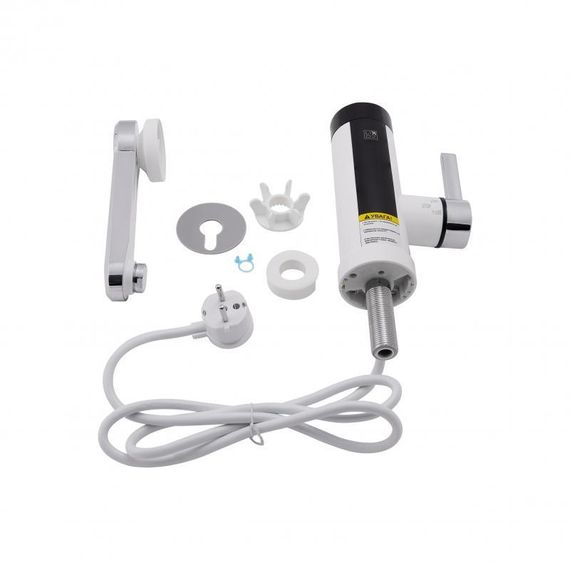 Проточний кран-водонагрівач кухонний для кухні Lidz Warm 061 LDWAR061WCR35431 White / Chrome | Зображення 5