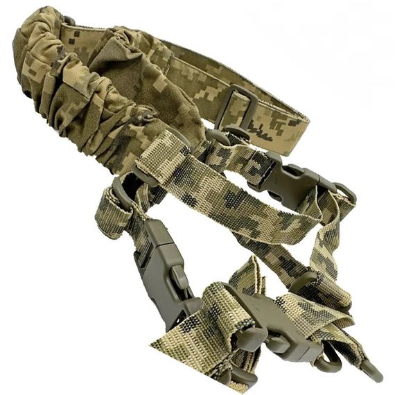 Збройовий ремінь Cordura трьохточковий, двоточковий, одноточковий піксель | Зображення 1
