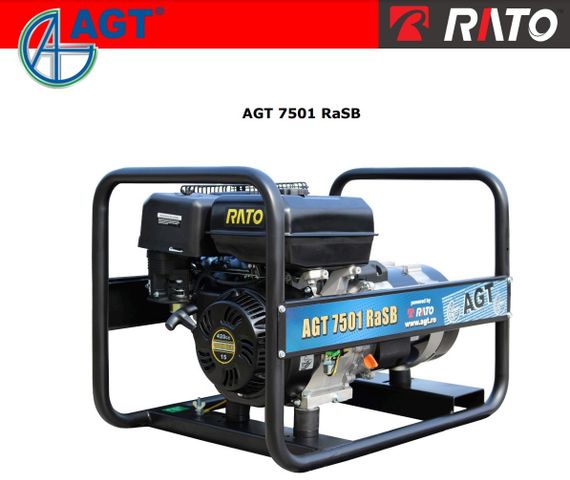 Генератор электроэнергии бензиновый AGT 7501 RaSB
