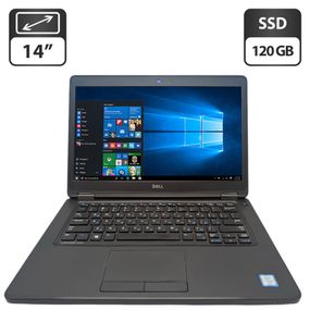 Ноутбук Dell Latitude E5450 / 14" (1366x768) TN / Intel Core i5-5300U (2 (4) ядра по 2.3 - 2.9 GHz) / 8 GB DDR3 / 120 GB SSD / Intel HD Graphics 5500 / WebCam б/в