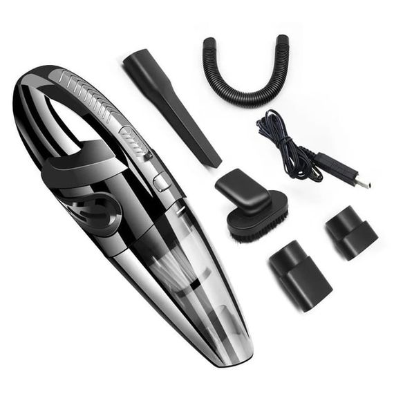 Автомобільний пилосос Vacuum Cleaner E-6 XL-830 • Ручний пилосос із різними насадками для автомобіля та дому | Зображення 2