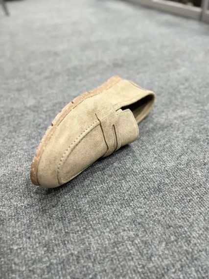 Замшеві чоловічі лофери Luciano Bellini Бежевий розмір 42 | Зображення 2