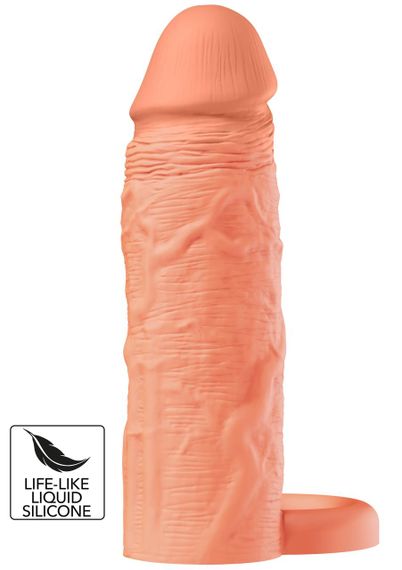 Насадка на пеніс з ерекційним кільцем Hidden Desire INFERNO, 15 × 4,5 см Sex Aura