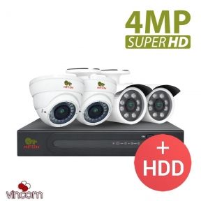 Комплект видеонаблюдения Partizan PRO AHD-31 4xCAM  1xDVR  HDD
