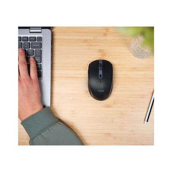 Мишка Trust Ozza compact Bluetooth/Wireless/USB-A Black (24819) | Зображення 1
