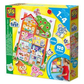 Набор для творчества Ses Creative з наліпками серії My first Затишний будинок (14476S)