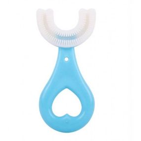Зубная щетка детская U-образная мягкая Toothbrush Голубая
