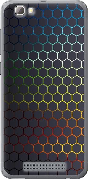 Чехол на ZTE A610 Переливающиеся соты "498u-433-17620"