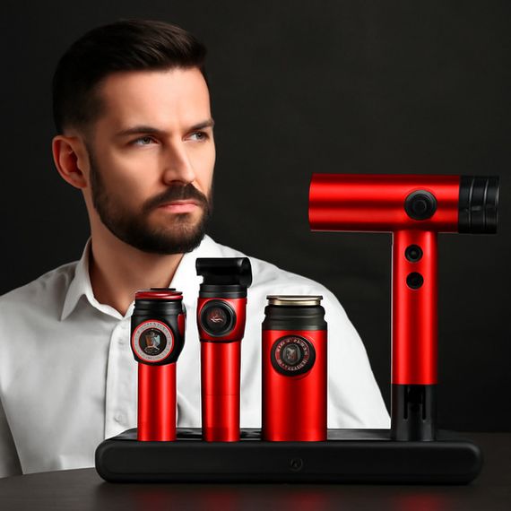 Великий професійний комплект VGR SteplerSS Pro 4 in 1 Red (46076-VGR STEPLERSS PRO 4 IN 1 RED_7174) | Зображення 1