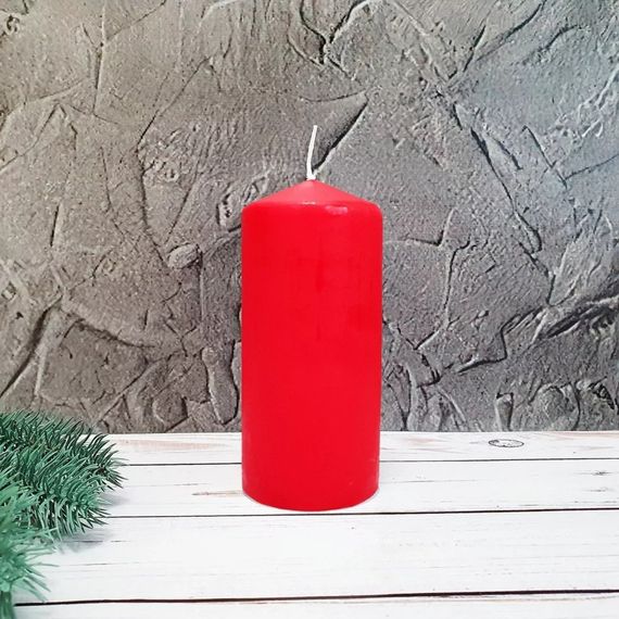 Свічка столова циліндр Bispol AURA Candles sw60/120-030 Червонй | Зображення 7