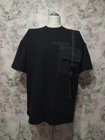 Футболка чоловіча трикотажна чорний oversize унісекс 48