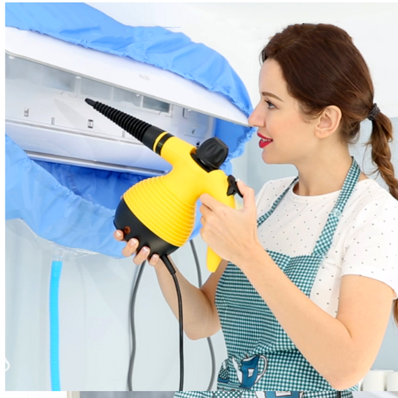 Відпарювач із функцією пароочисника Steam Cleaner DF-A001 (TM-115)/Рожевий відпарювач | Зображення 1