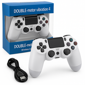 Джойстик DOUBLESHOCK для PS 4, игровой беспроводной геймпад PS4/PC аккумуляторный джойстик. Цвет: белый BT-82