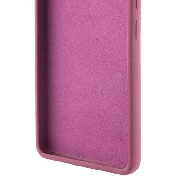 Чохол TPU GETMAN Liquid Silk Full Camera для Motorola Moto E40 Бордовий / Marsala | Зображення 1
