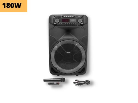 Акумуляторна акустична система XPRO GT-6023 колонка валіза 180Вт USB, SD, FM радіо, Bluetooth, мікрофон, ДУ (MER-14792) | Зображення 1