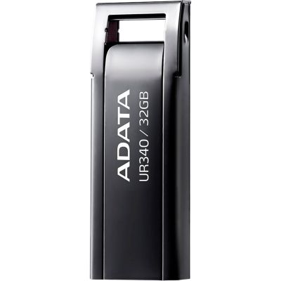 USB флеш накопитель ADATA 32GB UR340 Black USB 3.2 (AROY-UR340-32GBK) | Зображення 2