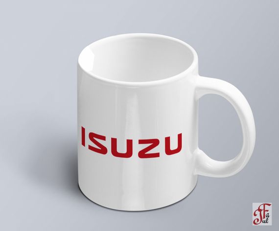 Чашка  з принтом авто логотип Isuzu  (02010102046)