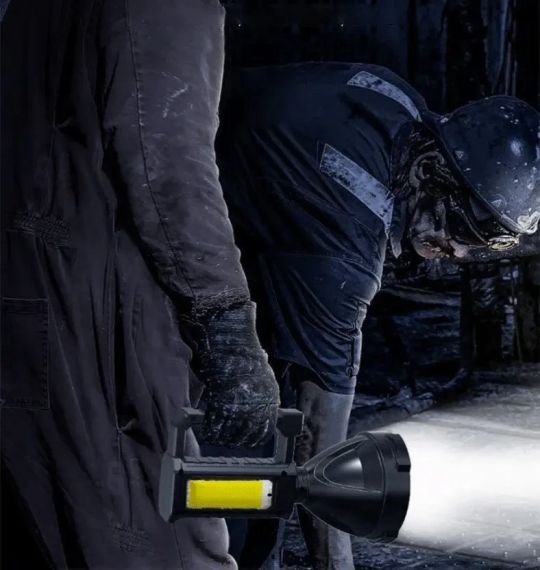 Універсальний LED ліхтар-прожектор COB з ручкою — потужне світло для дому, кемпінгу, авто | Зображення 2