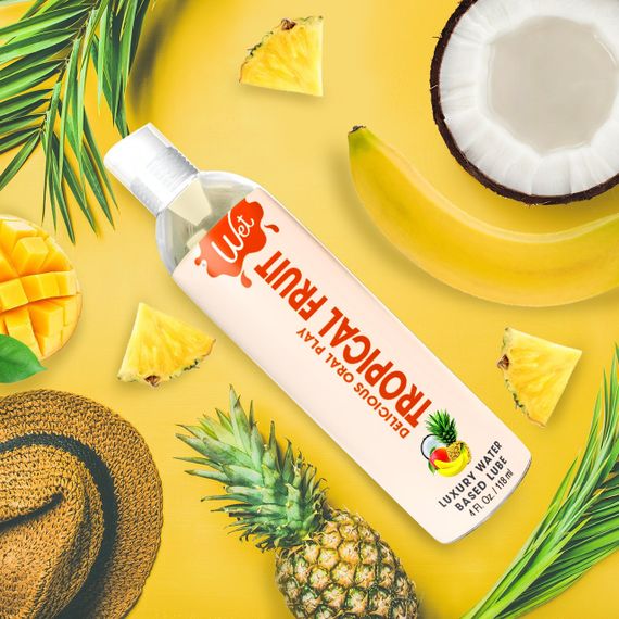 Їстівний лубрикант зі смаком тропічних фруктів Wet Tropical, 118 мл sexstyle | Зображення 1