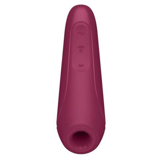 Вакуумний стимулятор клітора для жінок Satisfyer Curvy 1+, бордовий Sex Aura | Зображення 2