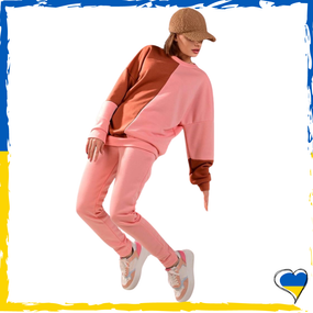 Костюм жіночий повсякденний, спортивний. Костюм персиковий. M, L, Xl
