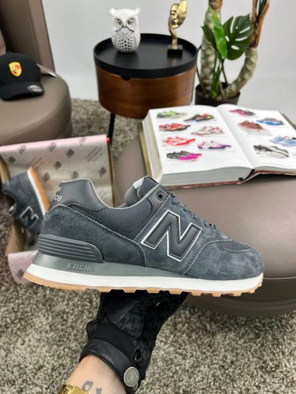 Мужские кроссовки New 574 Dark Grey White Динаміка твого стилю весна / літо / осінь A4178 42 26,5