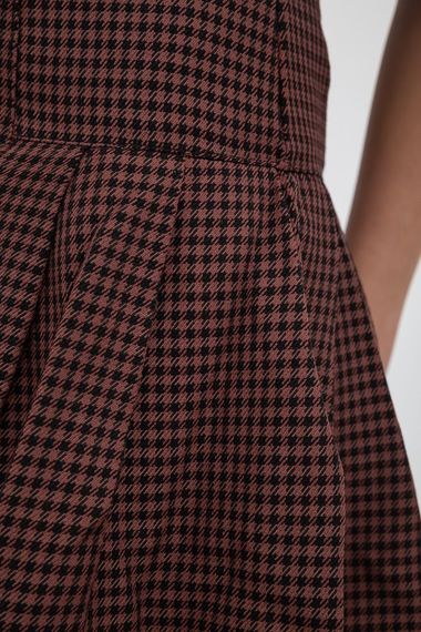 Спідниця жіноча, колір коричнево-чорний, 112R469 | Зображення 3