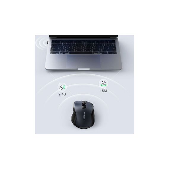 Мишка Ugreen MU006 Ergonomic Wireless Gray/Black (15063) | Зображення 8